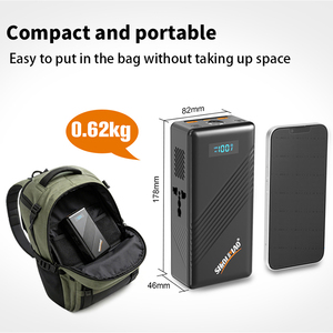 맞춤형 로고 150W 22500mAh 휴대용 리튬 파워 스테이션 PD 65W 고속 충전 미니 휴대용 보조 배터리 파워 스테이션 - Product Image 6