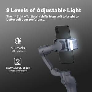 โรงงานผลิต Gimbal Stabilizer แบบพับได้ 3 แกน รุ่น L7Cpro สำหรับสมาร์ทโฟน พร้อมระบบติดตามใบหน้าอัตโนมัติ AI 360 องศา ป้องกันการสั่นไหว สำหรับ Vlog และเซลฟี่ - Product Image 4