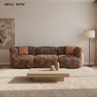 Canapé sectionnel Connery de luxe en cuir de style moderne, extensible et souple pour le salon - par Soft Furniture Manufacturer