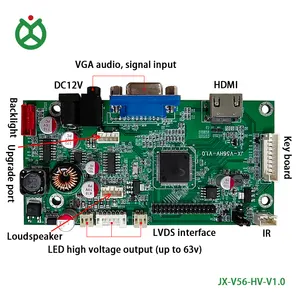 LCD điều khiển Hội Đồng Quản trị MSTAR V56 LVDS đầu ra với VGA HDMI đầu vào và bao gồm đèn nền LED chuyển đổi trộn lẫn trong một Hội Đồng Quản trị 1920*1080P