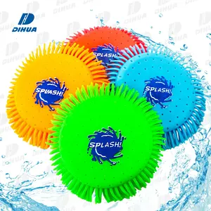 Water Flying Disc Splashing Water Splash Toy Outdoor Summer Pool Game Water Frisbee for Kids and Adults