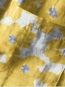 <span class=keywords><strong>Camicia</strong></span> da <span class=keywords><strong>donna</strong></span> a maniche corte con stampa astratta a pois e mezza abbottonatura - Product Image 4