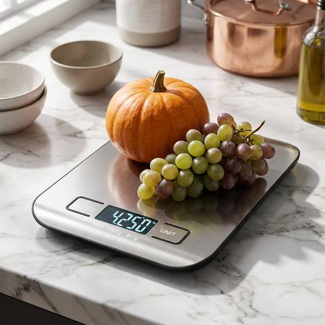 Stainless Steel Digital Kitchen Scale 1 g Precision Food Weighing 5 kg 10 kg Electronic Cooking Scale