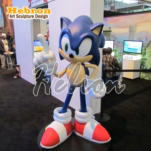 Estatua de Resina Moderna Personalizada, Figura de Acción de Personaje de Dibujos Animados, Erizo de Fibra de Vidrio, Juguetes de <span class=keywords><strong>Sonic</strong></span>, Escultura para Decoración - Product Image 2