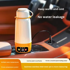 Reishetwaterkoker voor thee Universele auto Thuis Elektrische waterkoker Verwarming Isolatie Stoofpot Kookbeker met temperatuurregeling - Product Image 4