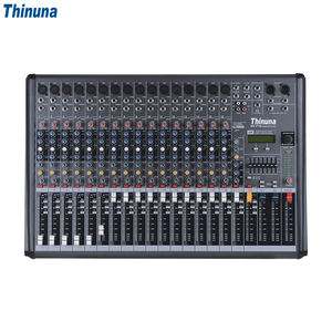 Thinuna MX-F16 Console de mixage stéréo 16 canaux 2 bus avec lecteur USB et effets numériques 24 bits, console de mixage audio <span class=keywords><strong>professionnelle</strong></span> pour <span class=keywords><strong>sonorisation</strong></span> en direct - Product Image 3