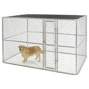 Powder Coated Galvanized Adjustable Waterproof Outdoor <strong>Dog</strong> <strong>Kennel</strong> Cage with Roof and Door - Product Image 5
