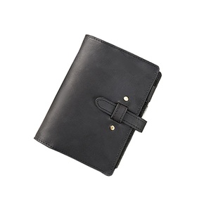 Custom Logo Genuine <b>Leather</b> Travel Notebook Refillable Journal Handmade Vintage Notebook - Product Image 5