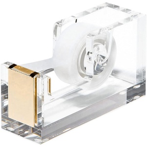 Dispensador de Acrílico Moderno para Escritorio, Soporte Resistente para Suministros de Oficina, Recargable, para Manualidades en el Hogar y la Escuela - Product Image 1
