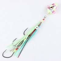 Nouveau 100g-300g Jigbait Metal Jig Assist Hook Leurre de pêche en eau salée pour Snapper Dhufish pour Ocean Boat Lake