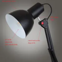 360 градусов, для защиты глаз солнечного света СИД настольная лампа вспышка для фото студии с E27 оптом крепление лампы для дома стол офисный свет