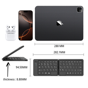 CE RoHs Rechargeable <strong>Folding</strong> <strong>Keyboard</strong> Teclado Inalambrico Portable Slim <strong>Wireless</strong> Foldable <strong>Keyboard</strong> For Laptop Tablet - Product Image 4