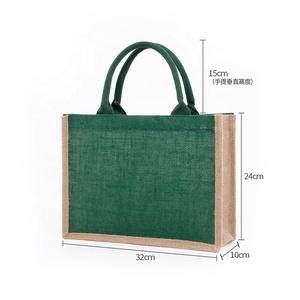 กระเป๋าโท้ทผ้าลินินผสมปอกระเจาแบบสั่งทำโลโก้สไตล์ใหม่ปี 2026 กระเป๋าหิ้วชายหาดวินเทจนำกลับมาใช้ใหม่ได้ กระเป๋าถือสำหรับผู้หญิง - Product Image 2