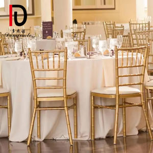 เก้าอี้ทอง chavari แบบวางซ้อนกันได้สำหรับงานเลี้ยงสังสรรค์ในโรงแรมงานอีเวนต์ทิฟฟานี่ทำจากเรซิน - Product Image 2