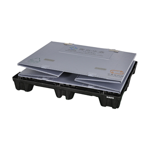 Customizable heavy duty collapsible storage foldable plastic box pallet plastic pallet box for automotive parts packaging
