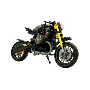 Ensemble de blocs de construction de moto de course rétro modifiée 60515 pour garçons, jouet cadeau pour garçons - Product Image 1