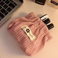 Mode écologique Mini sac cosmétique grand Portable filles rouge à lèvres pochette velours côtelé organisateur sac à monnaie pour cadeau de Promotion