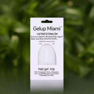 Gelup Miami - Juego de 24 Tiras de Gel para Uñas, Accesorio Premium para Arte de Uñas de Uso Diario, para Todo Tipo de Piel, Fórmula K Beauty - Product Image 3