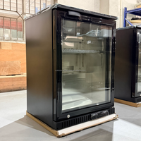 Refroidisseur de bière de comptoir à température unique à 1 porte à économie d'énergie fenêtre en verre transparent ventilateur de contrôle numérique refroidissement pour la maison