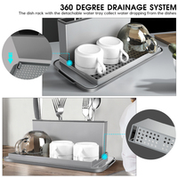 Panier d'évier de séchage professionnel, pour cuisine, fourchette, cuillère, gain d'espace, rangement d'évier, égouttoir