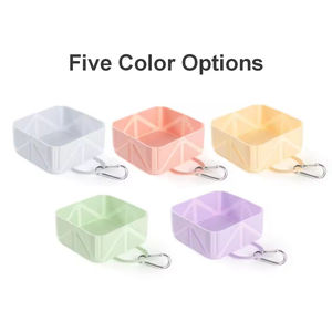 Mangkuk anjing dapat dilipat Logo kustom hewan peliharaan mangkuk air anjing silikon mangkuk anjing yang dapat dilipat - Product Image 5