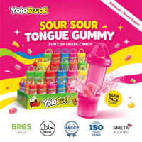Yoloduck Natuurlijke Fruit Smaak Fruitige Halal Gummies Gedroogde Snoepjes Gummy Candy Groothandel