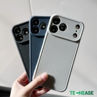 Étui de téléphone de luxe antichoc en cuir texturé litchi TPU TechEase pour Tecno Spark 10 et Infinix