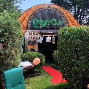 Club nocturno profesional Publicidad Inflables Fiesta <span class=keywords><strong>infalible</strong></span> Iluminación de escenario Gigante Blow up Cube Tent - Product Image 4