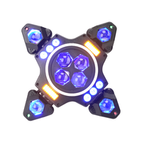 Projecteur de scène LED laser DMX512 RGBW - Lumière DJ disco télécommandée pour église et fête - Best-seller transfrontalier
