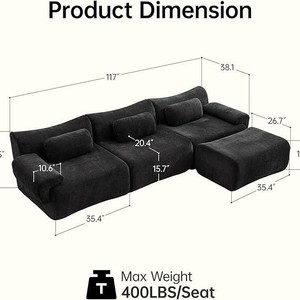 Sofá Modular para Sala de Estar, Sofá Comprimido OEM, Sofás sin Estructura, Sofá de Espuma de Alta Densidad, Juego de Sofás Seccionales - Product Image 5