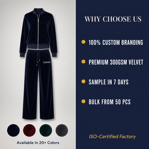 Ensemble de survêtement en velours pour <span class=keywords><strong>femme</strong></span>, haute qualité, deux pièces, veste et pantalon en velours de luxe, jogging à rayures latérales, vêtements de détente - Product Image 6