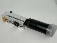 Machine de débroussaillage laser portable personnalisée en alliage d'aluminium de 260 W avec verrou de sécurité pour métaux, portée de 50 m et lentille 15x/50x