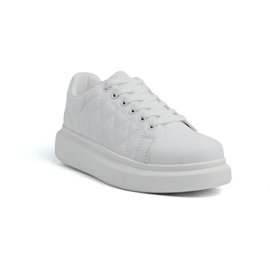 Scarpe da Passeggio Mychonly per Uomo, Casual con Suola Spessa, Allacciatura Trendy, Stile Classico in Colore Bianco - Product Image 2