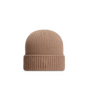 Gorro de punto personalizado con logotipo, gorro de invierno cálido, gorro unisex de punto elástico, gorro negro al por mayor. - Product Image 1