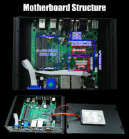 Komputer Mini Tanpa Kipas Chipset Intel Core I5 4278U Langsung dari Pabrik, 6COM 2LAN HD VGA Dual Display 3G/4G WiFi IoT PC Industri OEM