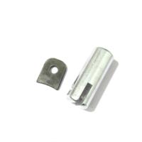 RealStar RS-C2 Connecteur de Corde en Aluminium Brut pour Aire de Jeux Extérieure, Embout de Soudure, 67mm, Capacité 5, Emballage Personnalisé