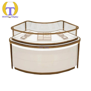 Cửa Hàng Mới Thiết Kế Kim Loại Truy Cập Thời Trang Trực Tiếp Bán Thép Không Gỉ Phù Hợp Vàng Jewel Hiển Thị Trường Hợp Với Kính Trượt Ngăn Kéo Cửa - Product Image 5