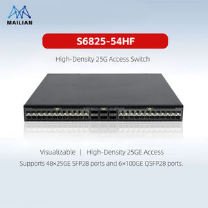Conmutador de Red G H3C S6825-54HF con Dos Puertos de Gestión Fuera de Banda, 40/100G, 48 Puertos SFP28, 6 Puertos QSFP28 - Product Image 1