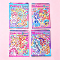 Buku Stiker Miniatur Holografik Anime 2 in 1, Buku Mewarnai Hewan Peliharaan Lucu, Aktivitas DIY Dekorasi Anak