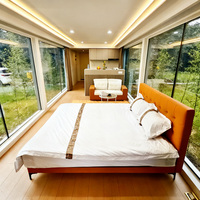 Maison préfabriquée en capsule spatiale personnalisable à double couche, résidence modulaire, utilisation optimale de l'espace, micro-maison minuscule, hôtel