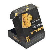 Boîtes d'expédition personnalisées écologiques noires brillantes pour produits de boulangerie, en matériaux recyclés, boîte d'expédition en carton ondulé