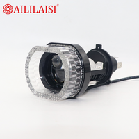 Nouveau projecteur LED universel 1,5 pouce RGB Angel Eye avec couvercle décoratif pour phare, configuration de lentille et ampoule pour I20 Venue
