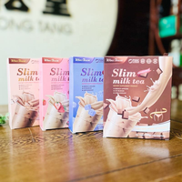 Thé au lait minceur à la saveur de fraise de Chine, perte de poids rapide, ventre plat, détox, thé au lait minceur, brûleur de graisse du ventre