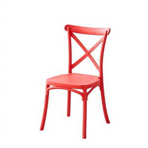 Chaise enfant empilable contemporaine en PP, imperméable et durable, avec dossier croisé, pour fêtes d'<span class=keywords><strong>anniversaire</strong></span> et écoles maternelles (Amérique du <span class=keywords><strong>Nord</strong></span>) - Product Image 1