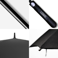 Parapluie de golf coupe-vent avec logo personnalisé, automatique, grand format, pour la pluie et le soleil, promotionnel pour entreprises, vente en gros, fournisseur chinois