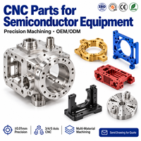 Pièces en aluminium usinées CNC ultra-purifiées OEM pour les lignes d'assemblage et d'emballage de semi-conducteurs