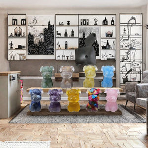 Petite sculpture en résine, impression de dessin animé, chien, décoration de la maison, écologique, ornement pour la Journée de la Terre - Product Image 3