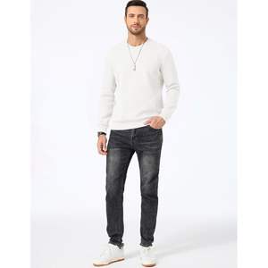 2025 hommes col rond sweat décontracté à manches longues pull 3D broderie étiquette personnalisée Anti-rides fonction tailles XL 2XL - Product Image 6