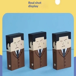 Gomme en caoutchouc amusante de style japonais, sans résidus, en forme de Oncle Chauve, pour farces créatives, pour élèves du primaire, papeterie artistique mignonne - Product Image 2