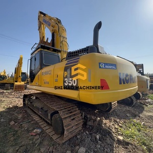 รถขุดไฮดรอลิกแบบตีนตะขาบมือสอง โคมัตสุ PC350 ขนาด 35 ตัน สำหรับงานก่อสร้างดั้งเดิมของญี่ปุ่น - Product Image 1